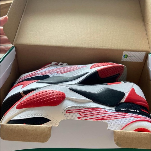 Puma red, black, and white shoes 7 1/2 - Picture 2 of 2